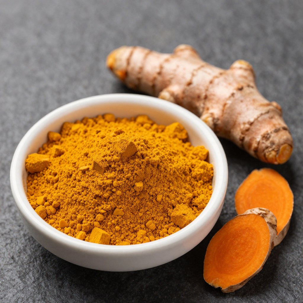 Kurkuma w proszku i świeży korzeń kurkumy - superfood o właściwościach przeciwzapalnych
