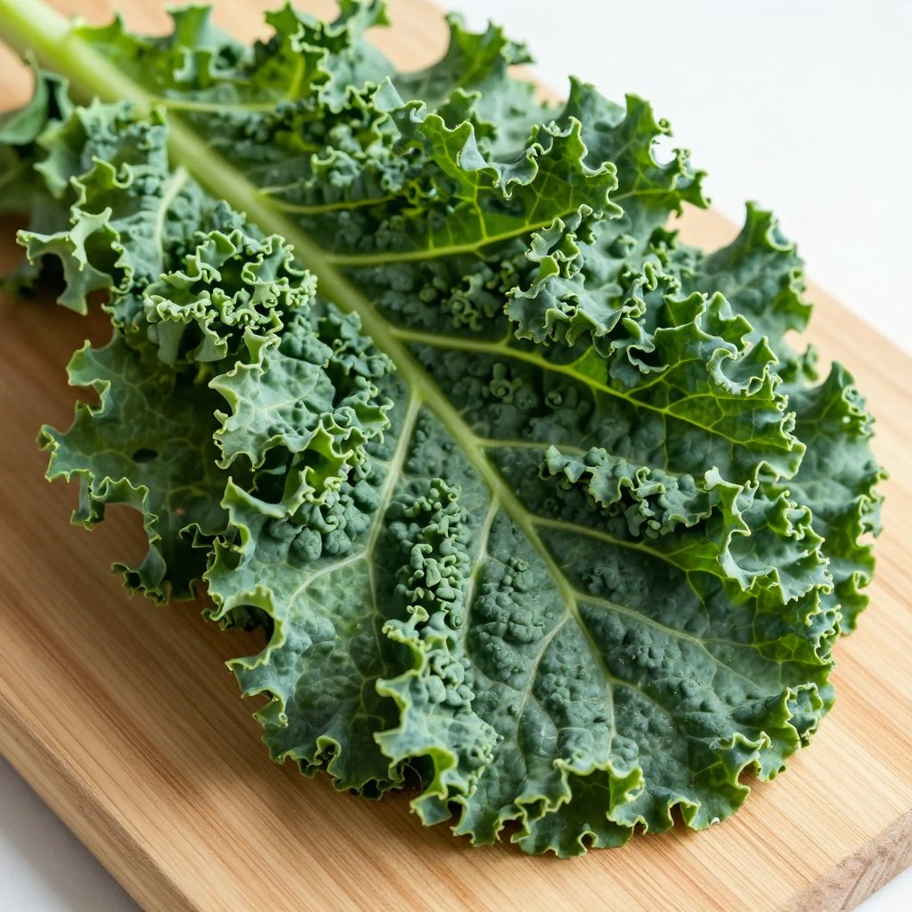 Świeże liście jarmużu - zielone superfood bogate w witaminy i minerały