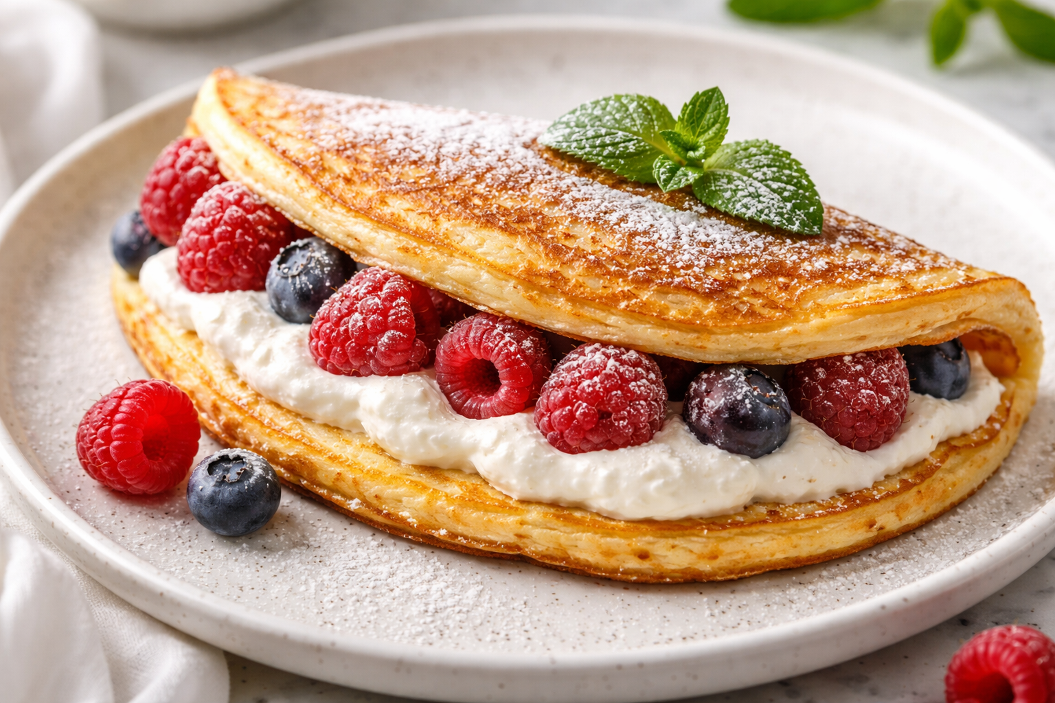 keto omlet na słodko
