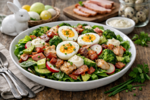 keto sałatka z jajkiem