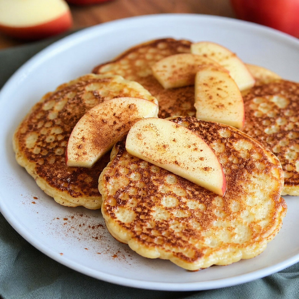 racuchy z jabłkami low carb